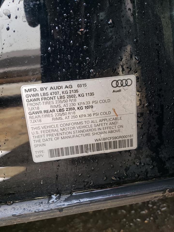 Photo 11 VIN: WA1BFCFS9GR000161 - AUDI Q3 