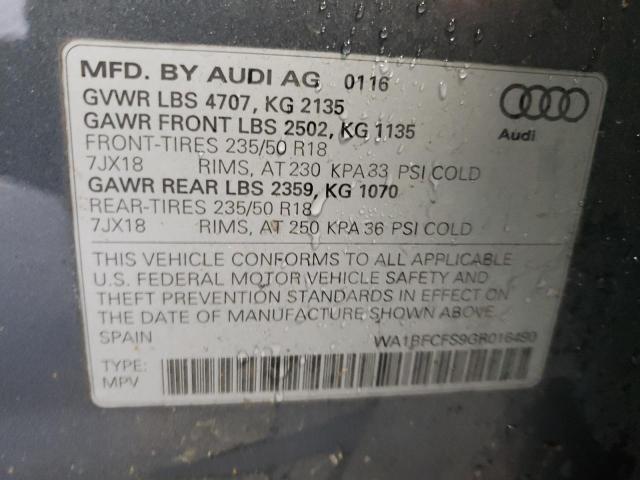 Photo 12 VIN: WA1BFCFS9GR016490 - AUDI Q3 