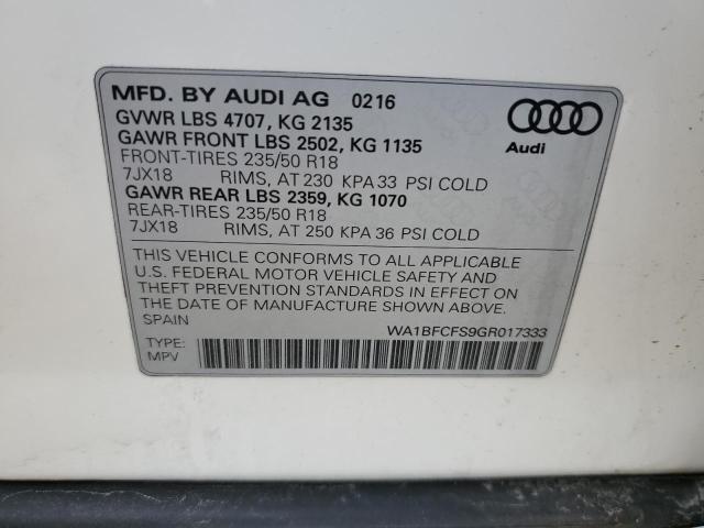 Photo 11 VIN: WA1BFCFS9GR017333 - AUDI Q3 