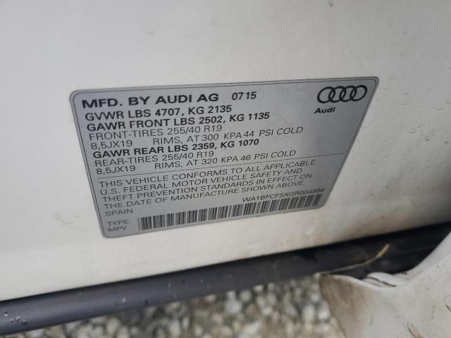 Photo 12 VIN: WA1BFCFSXGR004994 - AUDI Q3 PREMIUM 