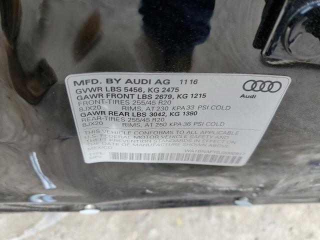 Photo 12 VIN: WA1BNAFY0J2000917 - AUDI Q5 PREMIUM 