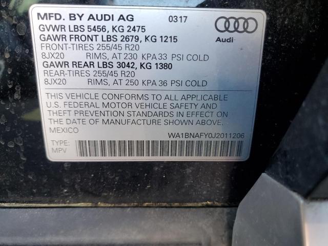 Photo 11 VIN: WA1BNAFY0J2011206 - AUDI Q5 PREMIUM 