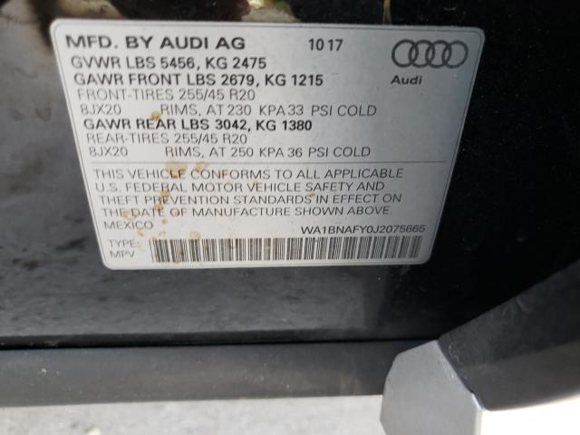 Photo 9 VIN: WA1BNAFY0J2075665 - AUDI Q5 