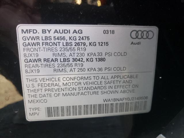 Photo 9 VIN: WA1BNAFY0J2149506 - AUDI Q5 