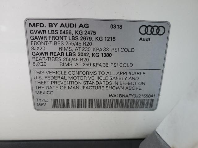 Photo 12 VIN: WA1BNAFY0J2155841 - AUDI Q5 