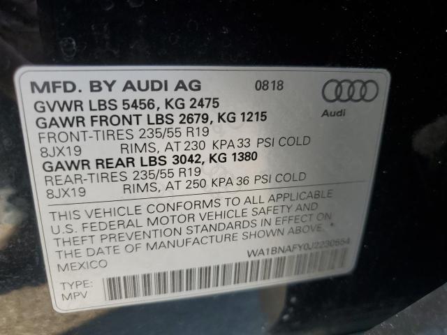 Photo 13 VIN: WA1BNAFY0J2230554 - AUDI Q5 PREMIUM 