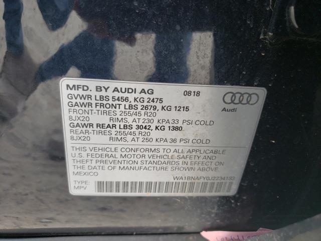 Photo 9 VIN: WA1BNAFY0J2234183 - AUDI Q5 PREMIUM 