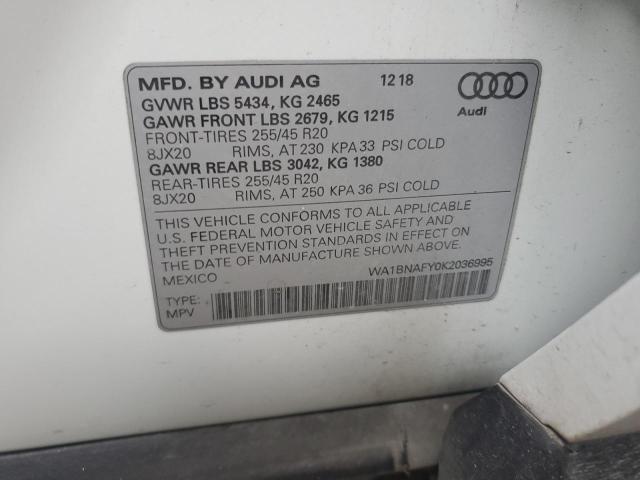 Photo 12 VIN: WA1BNAFY0K2036995 - AUDI Q5 