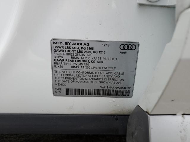 Photo 13 VIN: WA1BNAFY0K2038312 - AUDI Q5 