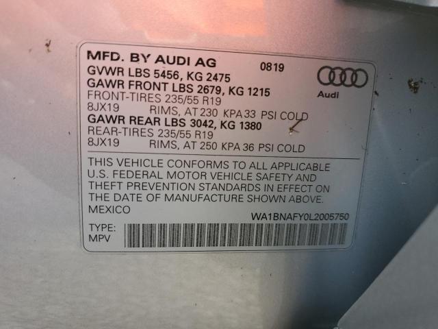 Photo 9 VIN: WA1BNAFY0L2005750 - AUDI Q5 PREMIUM 