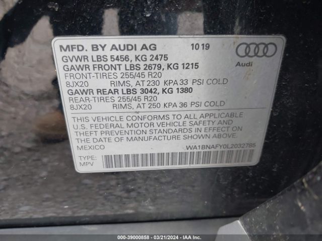 Photo 8 VIN: WA1BNAFY0L2032785 - AUDI Q5 