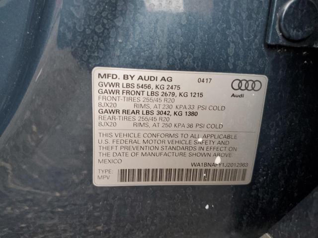 Photo 11 VIN: WA1BNAFY1J2012963 - AUDI Q5 