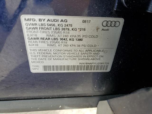 Photo 12 VIN: WA1BNAFY1J2051729 - AUDI Q5 