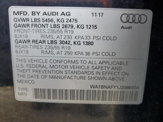 Photo 12 VIN: WA1BNAFY1J2086934 - AUDI Q5 PREMIUM 