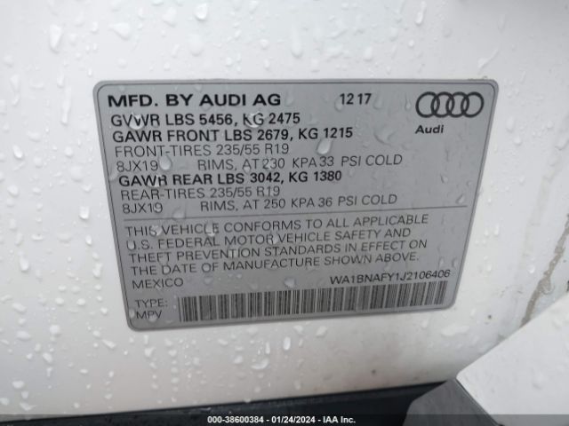 Photo 8 VIN: WA1BNAFY1J2106406 - AUDI Q5 