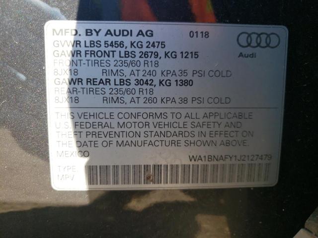 Photo 9 VIN: WA1BNAFY1J2127479 - AUDI Q5 PREMIUM 