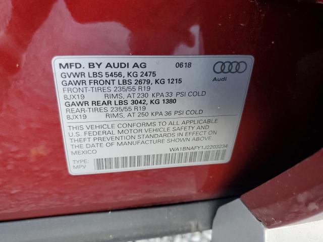 Photo 11 VIN: WA1BNAFY1J2203234 - AUDI Q5 