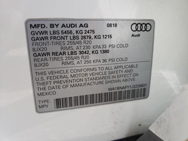 Photo 9 VIN: WA1BNAFY1J2239831 - AUDI Q5 