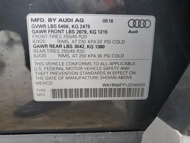 Photo 13 VIN: WA1BNAFY1J2240459 - AUDI Q5 PREMIUM 