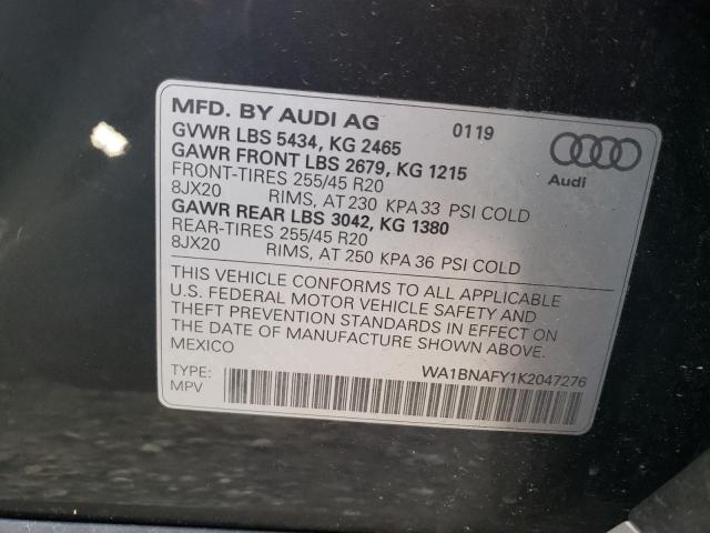 Photo 11 VIN: WA1BNAFY1K2047276 - AUDI Q5 PREMIUM 