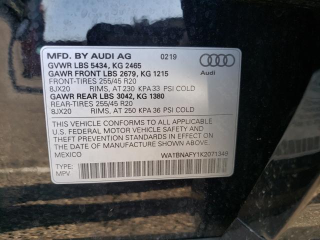 Photo 9 VIN: WA1BNAFY1K2071349 - AUDI Q5 