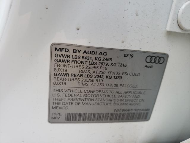 Photo 9 VIN: WA1BNAFY1K2076308 - AUDI Q5 