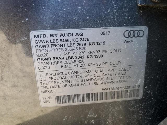 Photo 11 VIN: WA1BNAFY2J2018786 - AUDI Q5 