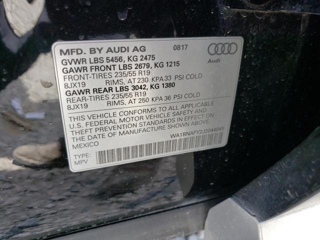 Photo 11 VIN: WA1BNAFY2J2044045 - AUDI Q5 PREMIUM 