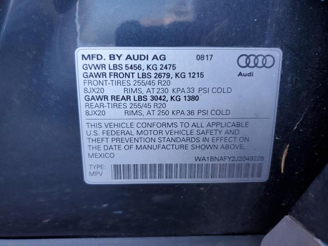 Photo 13 VIN: WA1BNAFY2J2049228 - AUDI Q5 PREMIUM 