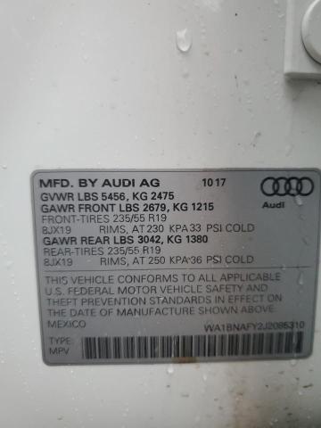 Photo 12 VIN: WA1BNAFY2J2085310 - AUDI Q5 PREMIUM 