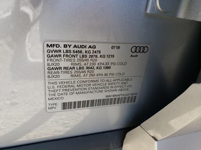 Photo 9 VIN: WA1BNAFY2J2215070 - AUDI Q5 PREMIUM 