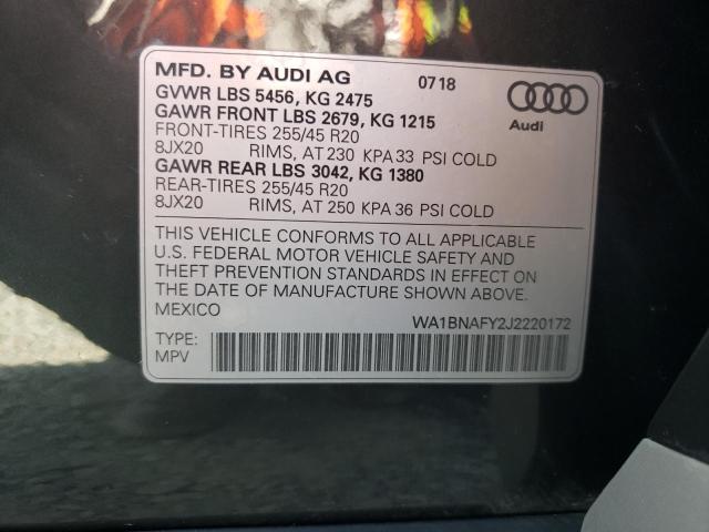 Photo 9 VIN: WA1BNAFY2J2220172 - AUDI Q5 PREMIUM 