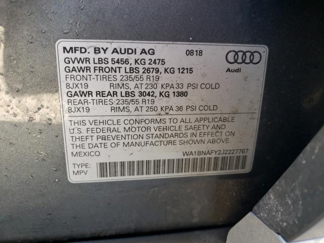 Photo 9 VIN: WA1BNAFY2J2227767 - AUDI Q5 