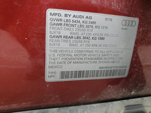 Photo 12 VIN: WA1BNAFY2K2058545 - AUDI Q5 PREMIUM 