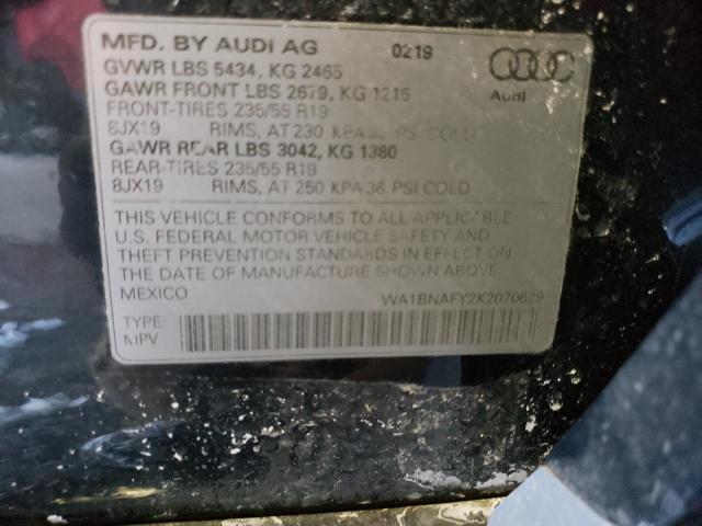 Photo 9 VIN: WA1BNAFY2K2070629 - AUDI Q5 PREMIUM 