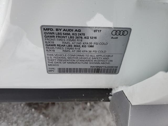 Photo 11 VIN: WA1BNAFY3J2035158 - AUDI Q5 