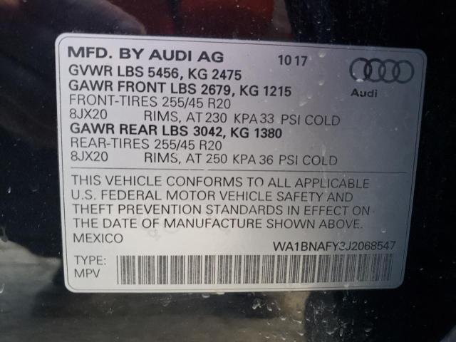 Photo 11 VIN: WA1BNAFY3J2068547 - AUDI Q5 