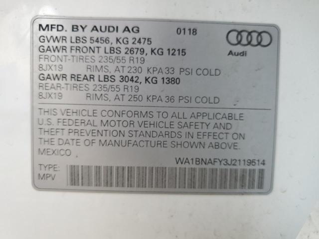 Photo 12 VIN: WA1BNAFY3J2119514 - AUDI Q5 