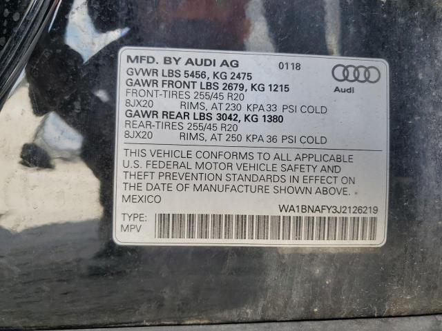 Photo 12 VIN: WA1BNAFY3J2126219 - AUDI Q5 PREMIUM 