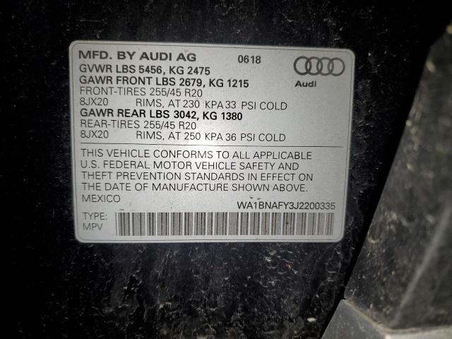 Photo 11 VIN: WA1BNAFY3J2200335 - AUDI Q5 