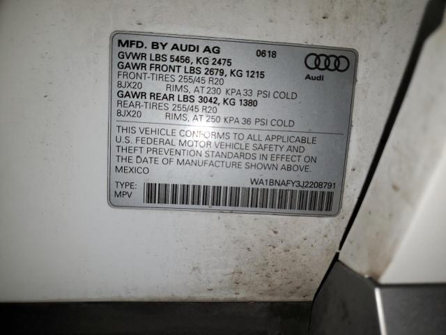 Photo 12 VIN: WA1BNAFY3J2208791 - AUDI Q5 