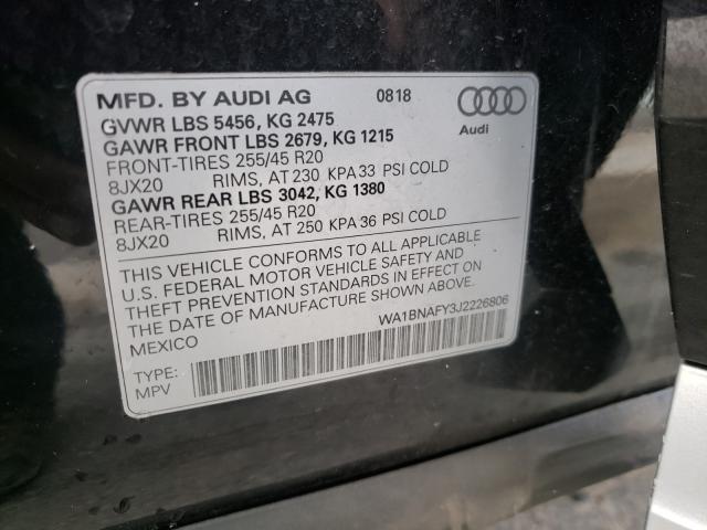 Photo 9 VIN: WA1BNAFY3J2226806 - AUDI Q5 