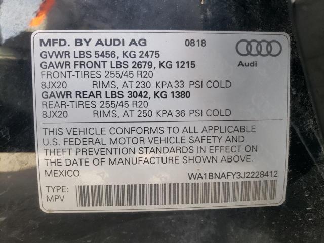 Photo 9 VIN: WA1BNAFY3J2228412 - AUDI Q5 PREMIUM 