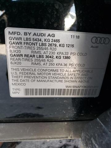 Photo 12 VIN: WA1BNAFY3K2021911 - AUDI Q5 