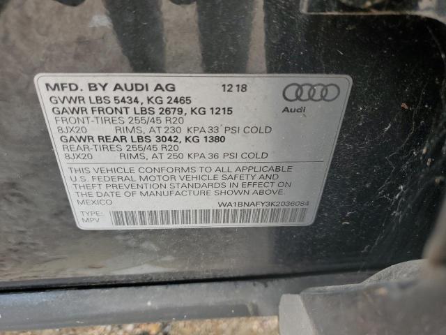 Photo 13 VIN: WA1BNAFY3K2036084 - AUDI Q5 PREMIUM 