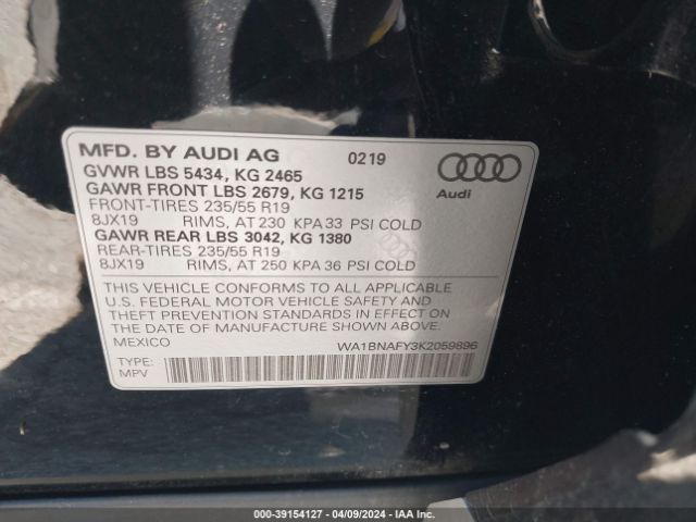 Photo 8 VIN: WA1BNAFY3K2059896 - AUDI Q5 