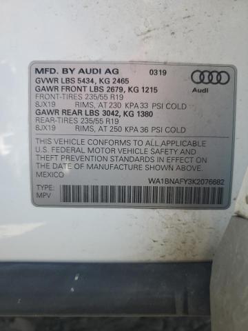 Photo 11 VIN: WA1BNAFY3K2076682 - AUDI Q5 PREMIUM 