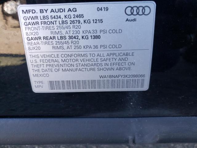 Photo 9 VIN: WA1BNAFY3K2098066 - AUDI Q5 