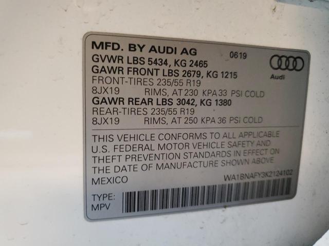 Photo 11 VIN: WA1BNAFY3K2124102 - AUDI Q5 