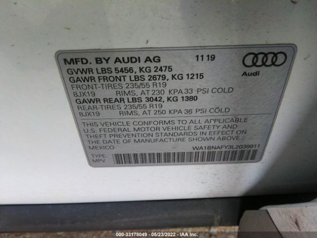 Photo 8 VIN: WA1BNAFY3L2039911 - AUDI Q5 